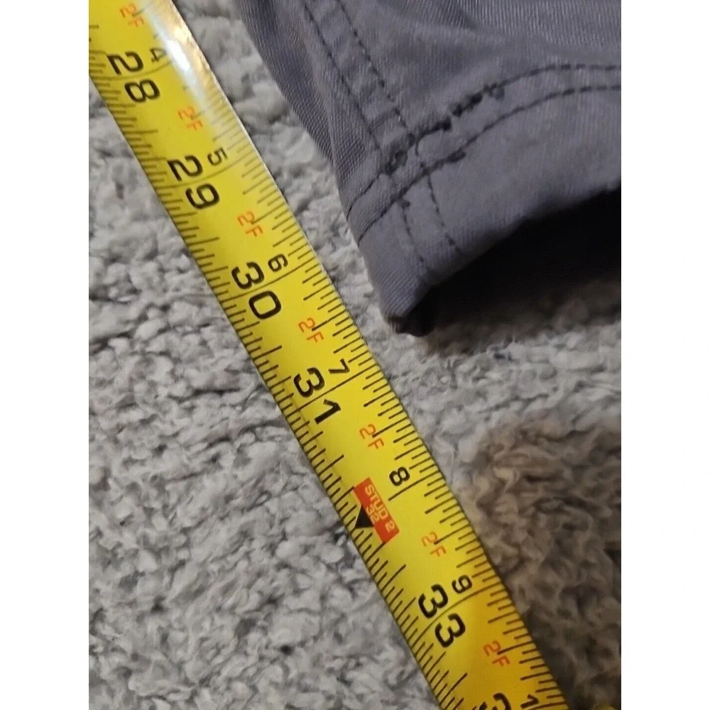 Western Rise Pants 34x31 Mens Gray‎ Chino Pockets Outdoors Stretch Modern Casual
